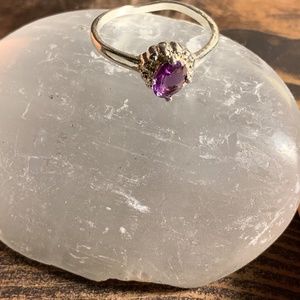 Alchemy63 Handmade Sterling & Amethyst Ring